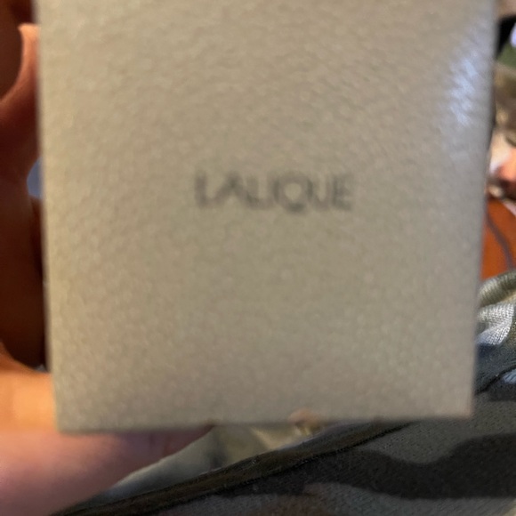 LALIQUE RARE retired 38 hearts sterling silver moonstone ring signed ( STAMPED ) - Picture 6 of 8